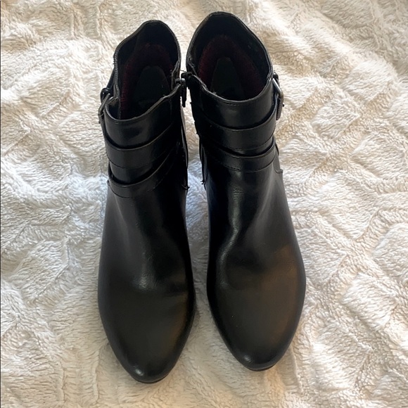 Life Stride High Heel Black Ankle Boots - Picture 2 of 7